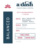 Load image into Gallery viewer, Ground Coffee with Ashwagandha + Cacao: Balanced