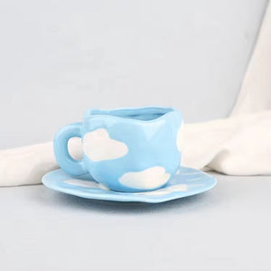 Ceramic Mug// Cloudy Blue